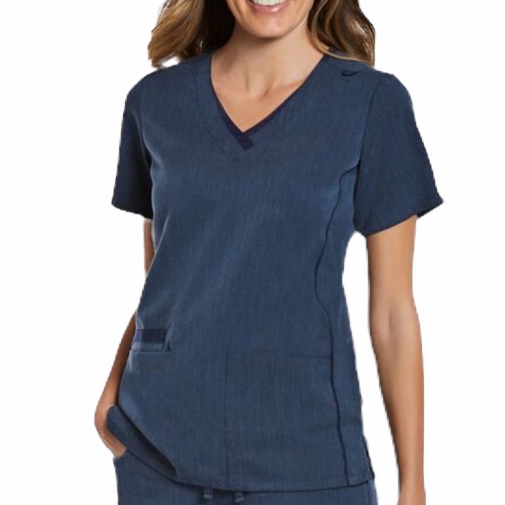 EUC Maevnย Matrix Proโ ContrastโDouble V Neck Scrub Top M
